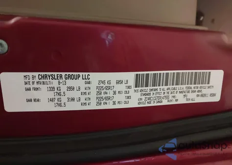 2014 Chrysler Town & Country Touring-L from USA, damaged, VIN 2C4RC1CG7ER147555